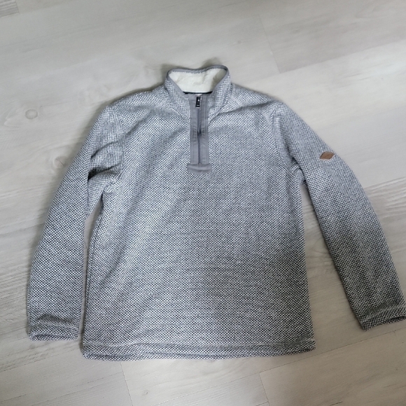 Orvis Other - Orvis Black and White Quarter Zip Sweater Classic Design With Fleece Lined